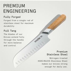 Made In Cookware - 7" Santoku Knife